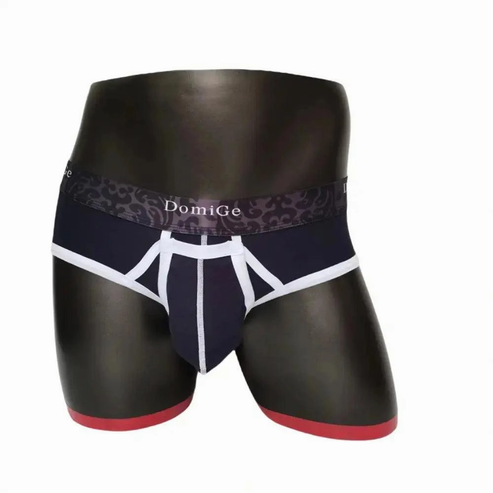 DomiGe Men's Cotton Stretch Briefs with Dual Pouch Underwear
