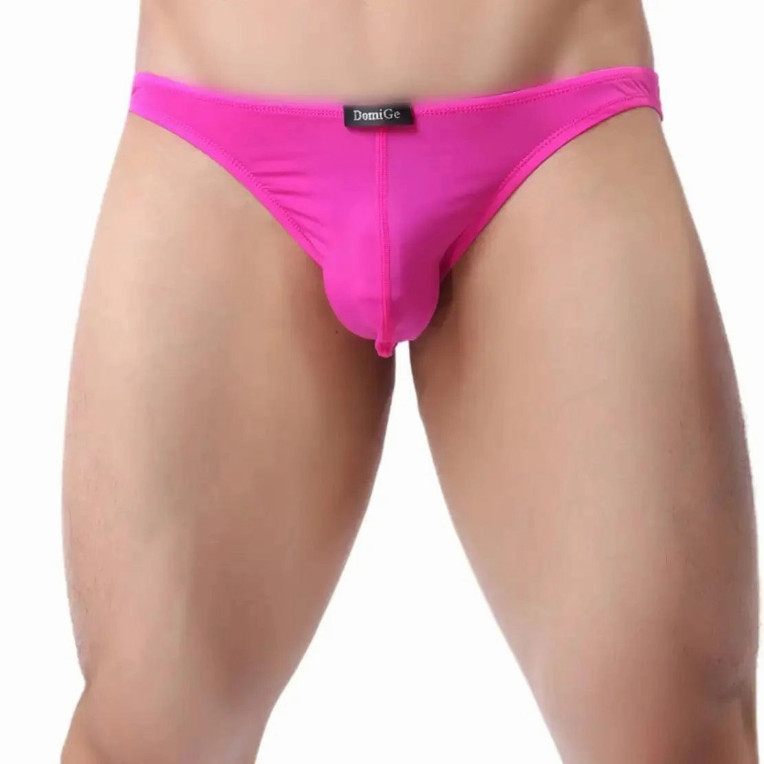 DomiGe Men's Low-Rise Mesh Briefs Full Coverage Male Briefs Underwear