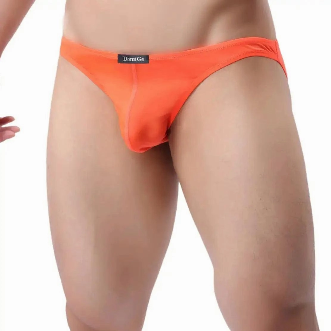 DomiGe Men's Low-Rise Mesh Briefs Full Coverage Male Briefs Underwear