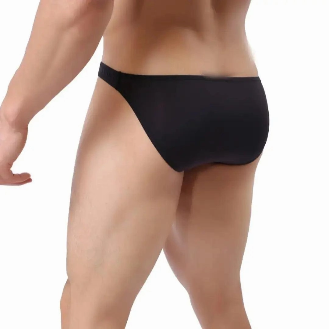 DomiGe Men's Low-Rise Mesh Briefs Full Coverage Male Briefs Underwear