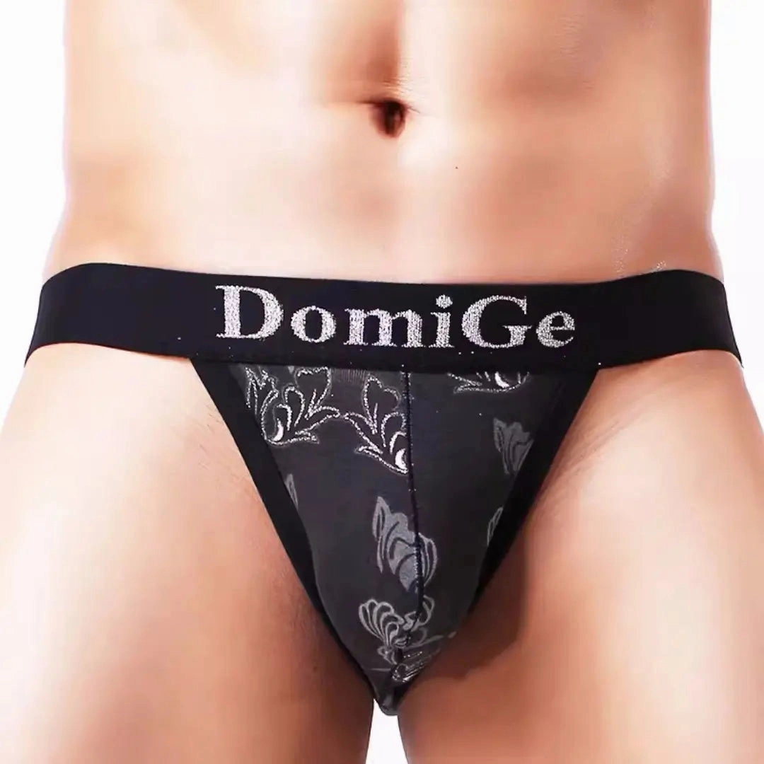 DomiGe Men's Underwear: Sexy Black Cotton Briefs Ultimate Comfort