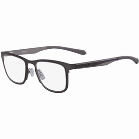 Dragon Men's Eyeglasses - Satin Gunmetal/Grey Square Frame | DRAGON DR176 WOLFE 70