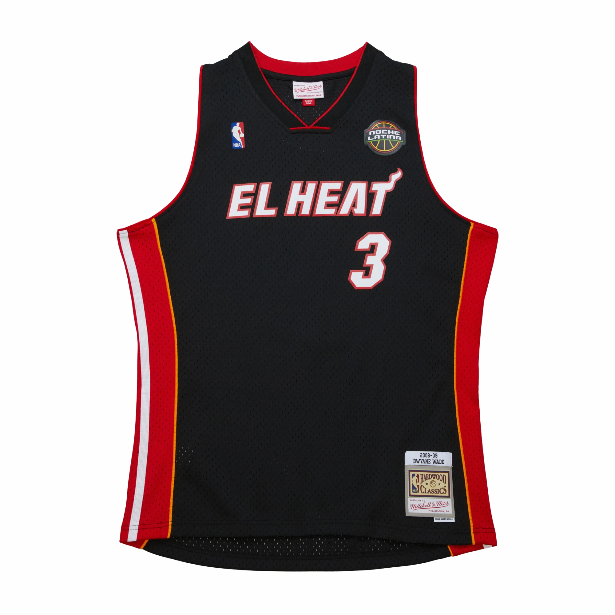 Dwyane Wade Mitchell & Ness 2008-09 EL HEAT Youth Swingman Jersey