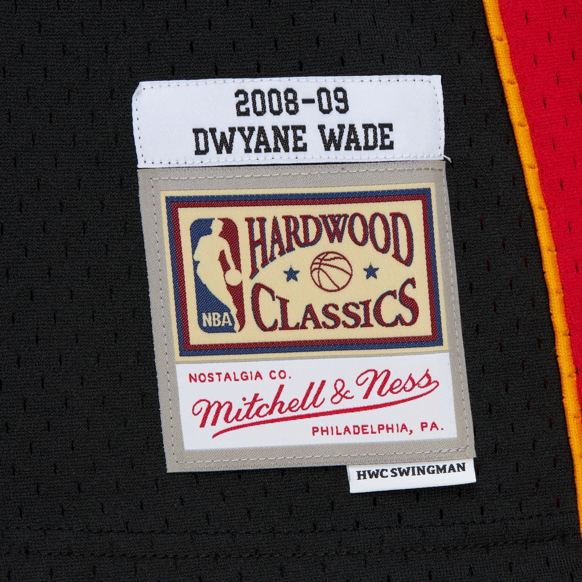 Dwyane Wade Mitchell & Ness 2008-09 EL HEAT Youth Swingman Jersey