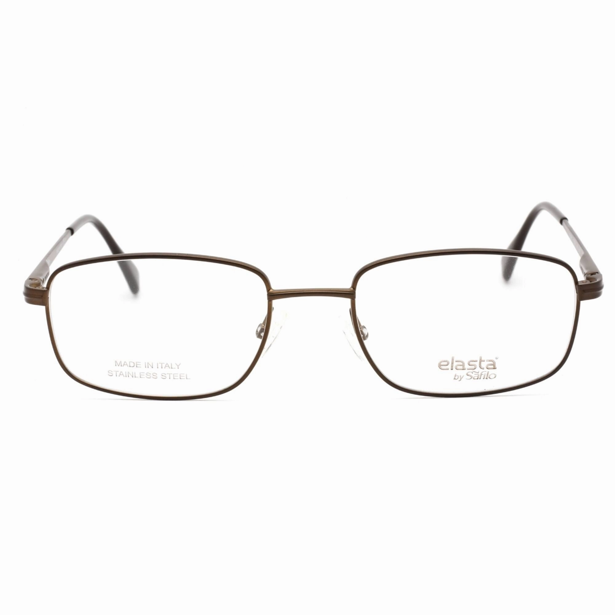 Elasta Men's Eyeglasses - Matte Brown Full Rim Rectangular Frame | E 7240 04IN 00