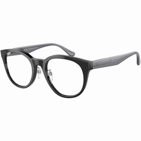 Emporio Armani Men's Eyeglasses - Shiny Black Plastic Phantos Frame | 3207F 5017