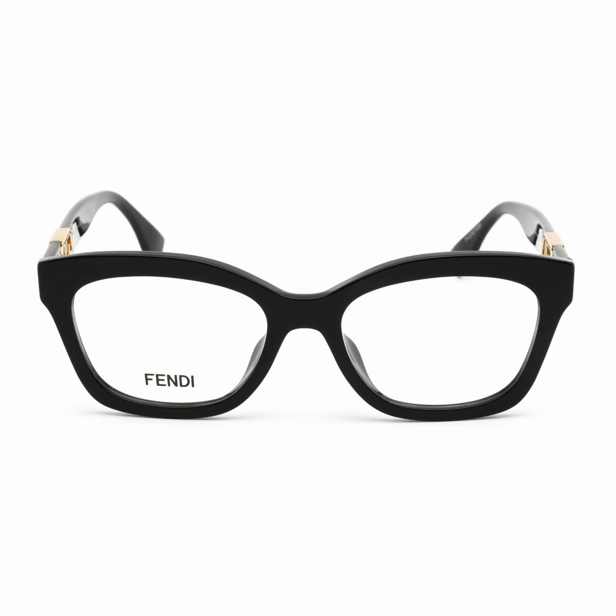 Fendi Men's Eyeglasses - Shiny Black Plastic Cat Eye Full Rim Frame | FE50039I 001