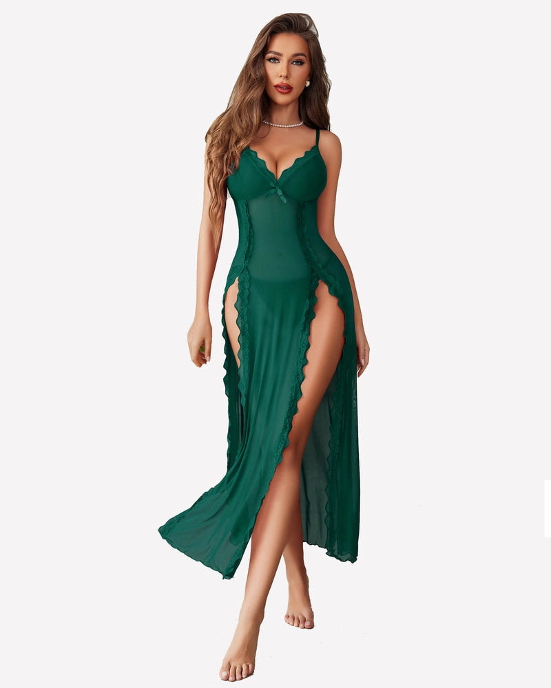 Flash Sale - Lace Side Split Nightgown