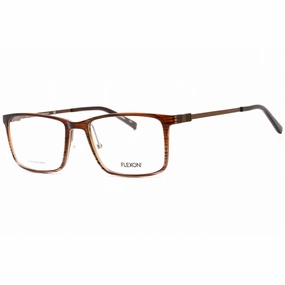 Flexon Men's Eyeglasses - Brown/Grey Gradient Rectangular Full Rim FLEXON EP8009 215