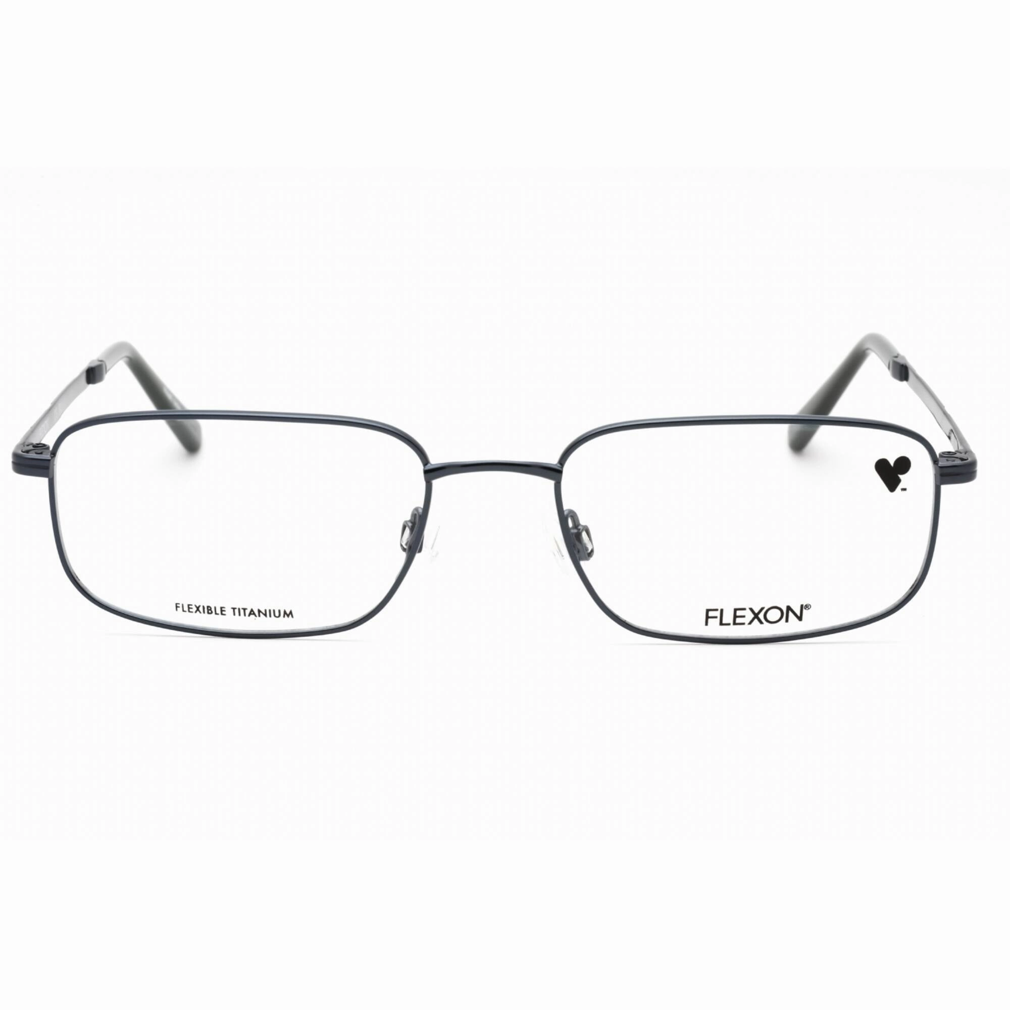 Flexon Men's Eyeglasses - Midnight Navy Rectangular Frame | FLEXON ORWELL 600 412