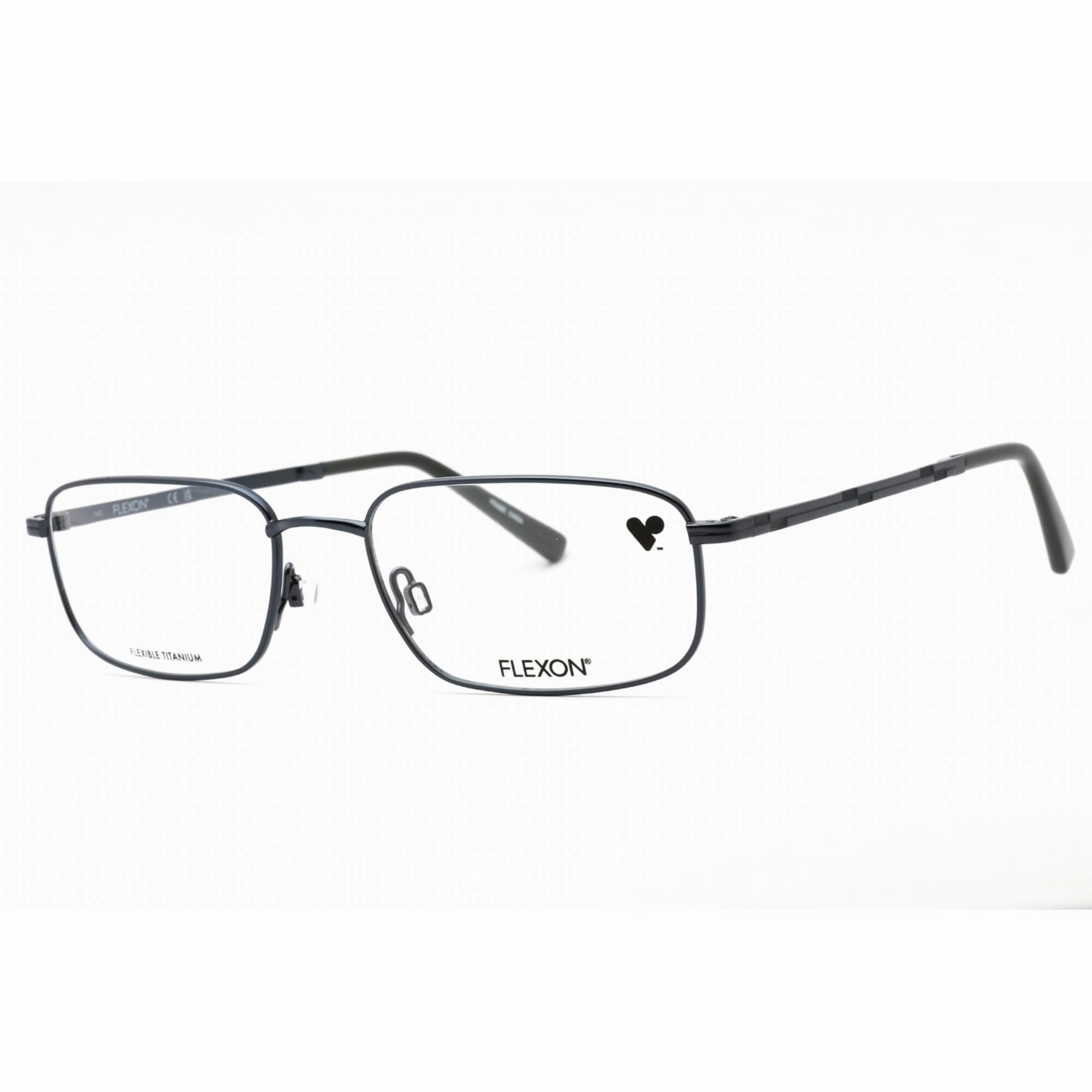 Flexon Men's Eyeglasses - Midnight Navy Rectangular Frame | FLEXON ORWELL 600 412