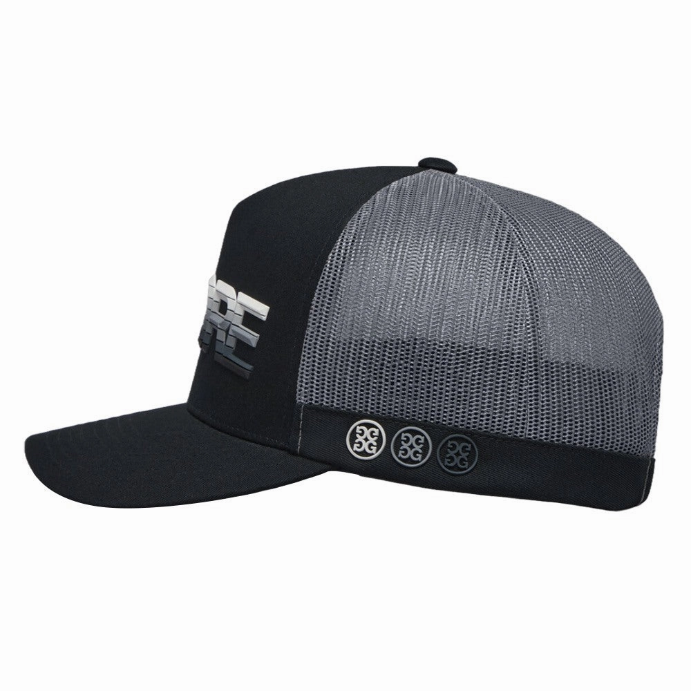Gfore 3D Ombre G/Fore Cotton Twill Trucker Golf Cap Onyx - SP25 Men