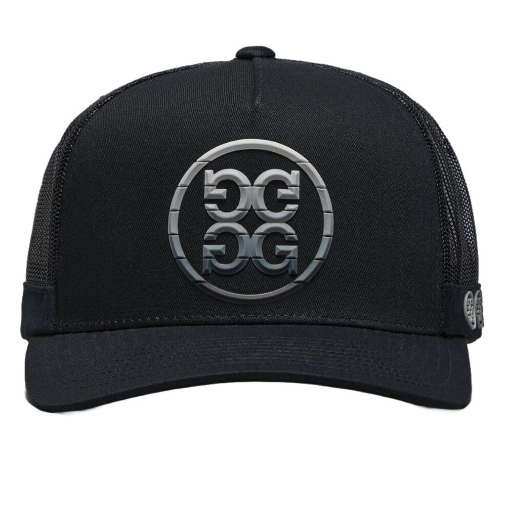 Gfore Gradient Circle G's Cotton Twill Trucker Golf Cap Onyx - SP25 Men