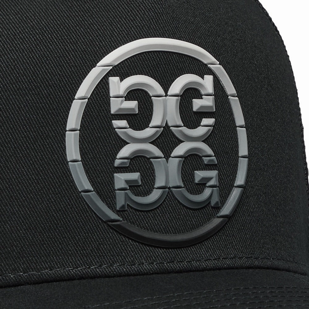 Gfore Gradient Circle G's Cotton Twill Trucker Golf Cap Onyx - SP25 Men