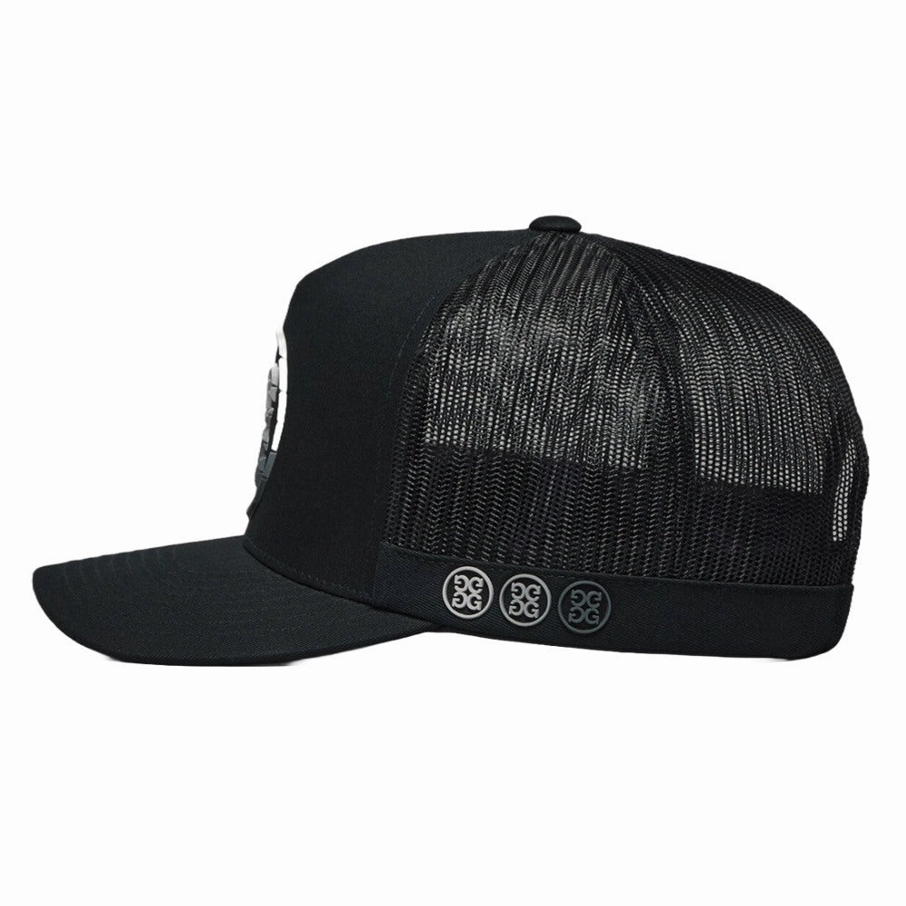 Gfore Gradient Circle G's Cotton Twill Trucker Golf Cap Onyx - SP25 Men