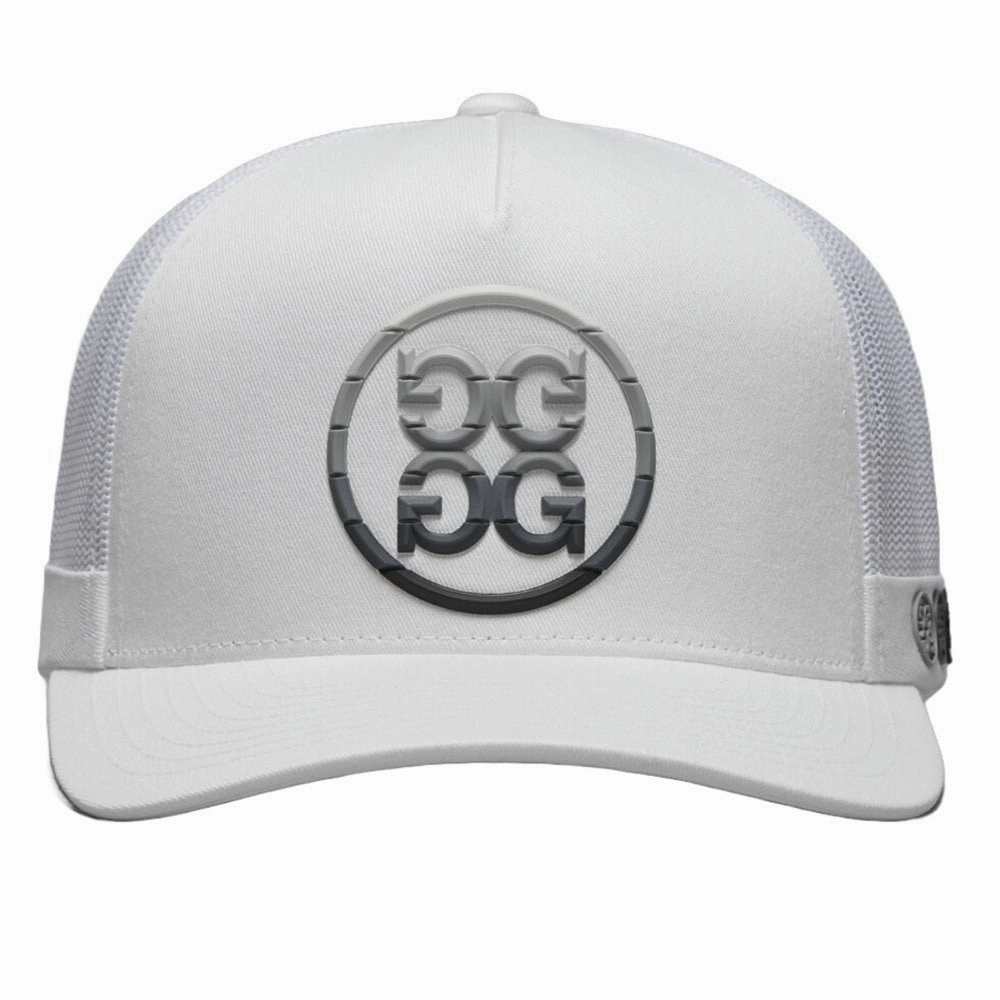 Gfore Gradient Circle G's Cotton Twill Trucker Golf Cap Snow - SP25 Men