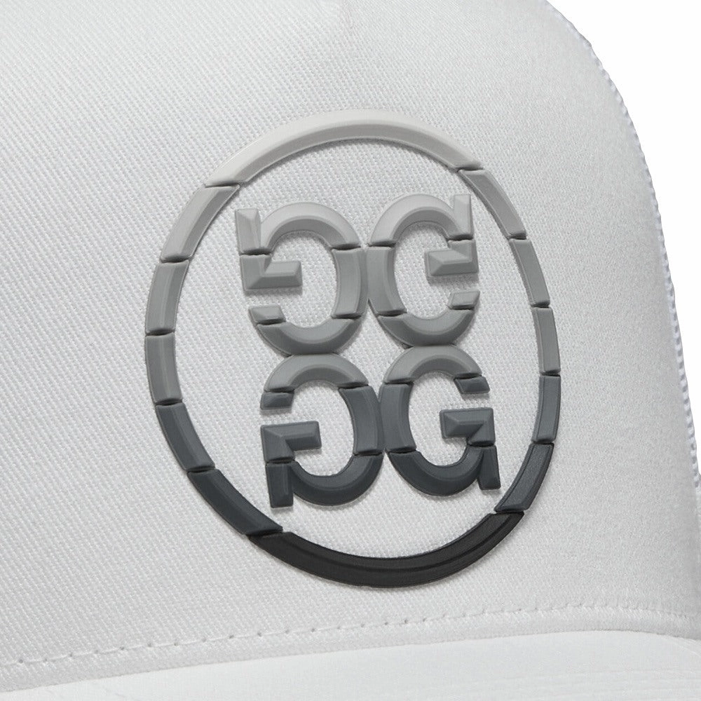 Gfore Gradient Circle G's Cotton Twill Trucker Golf Cap Snow - SP25 Men