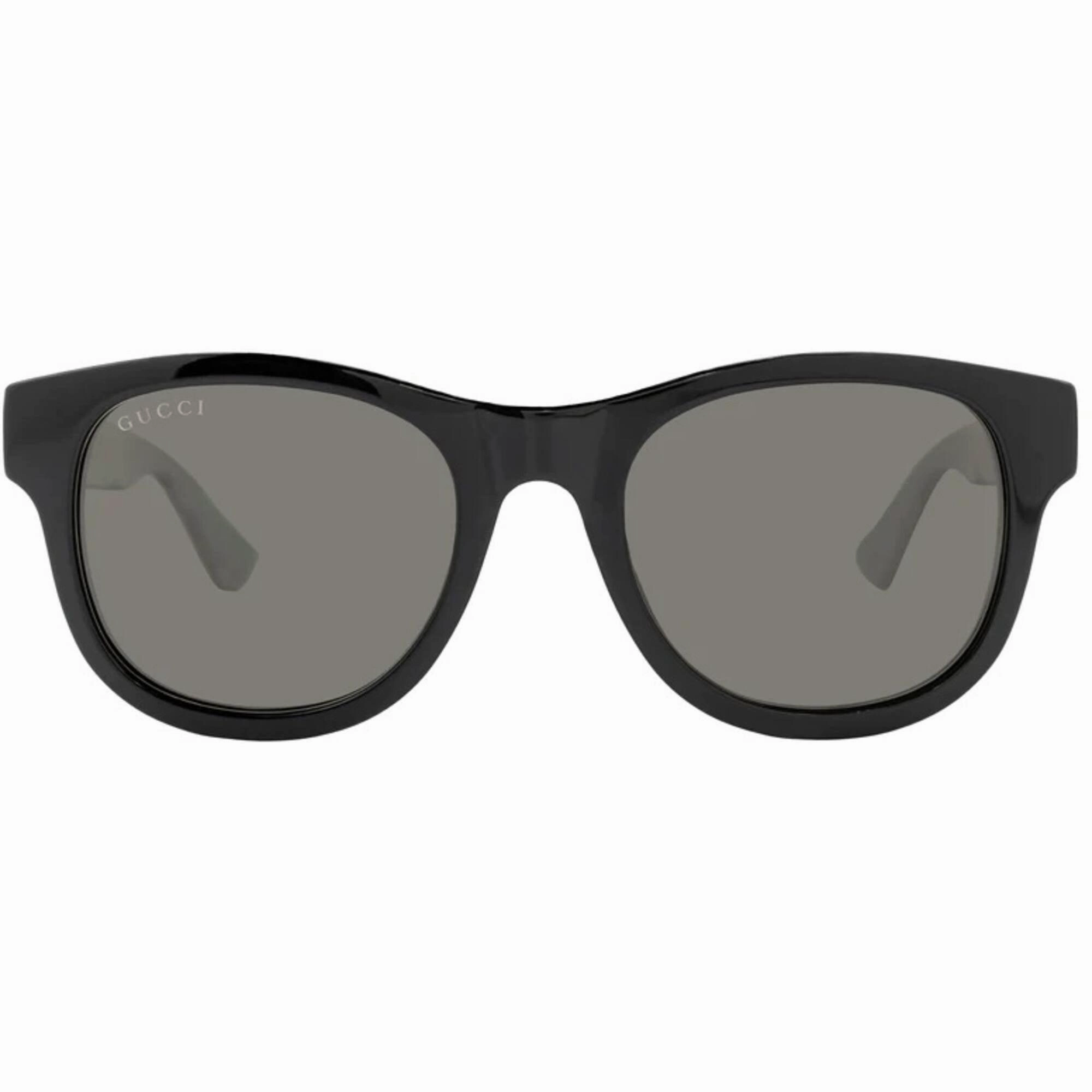 Gucci Men's Sunglasses - Black Acetate Full Rim Cat Eye Frame Grey Lens | GG0003SN 006