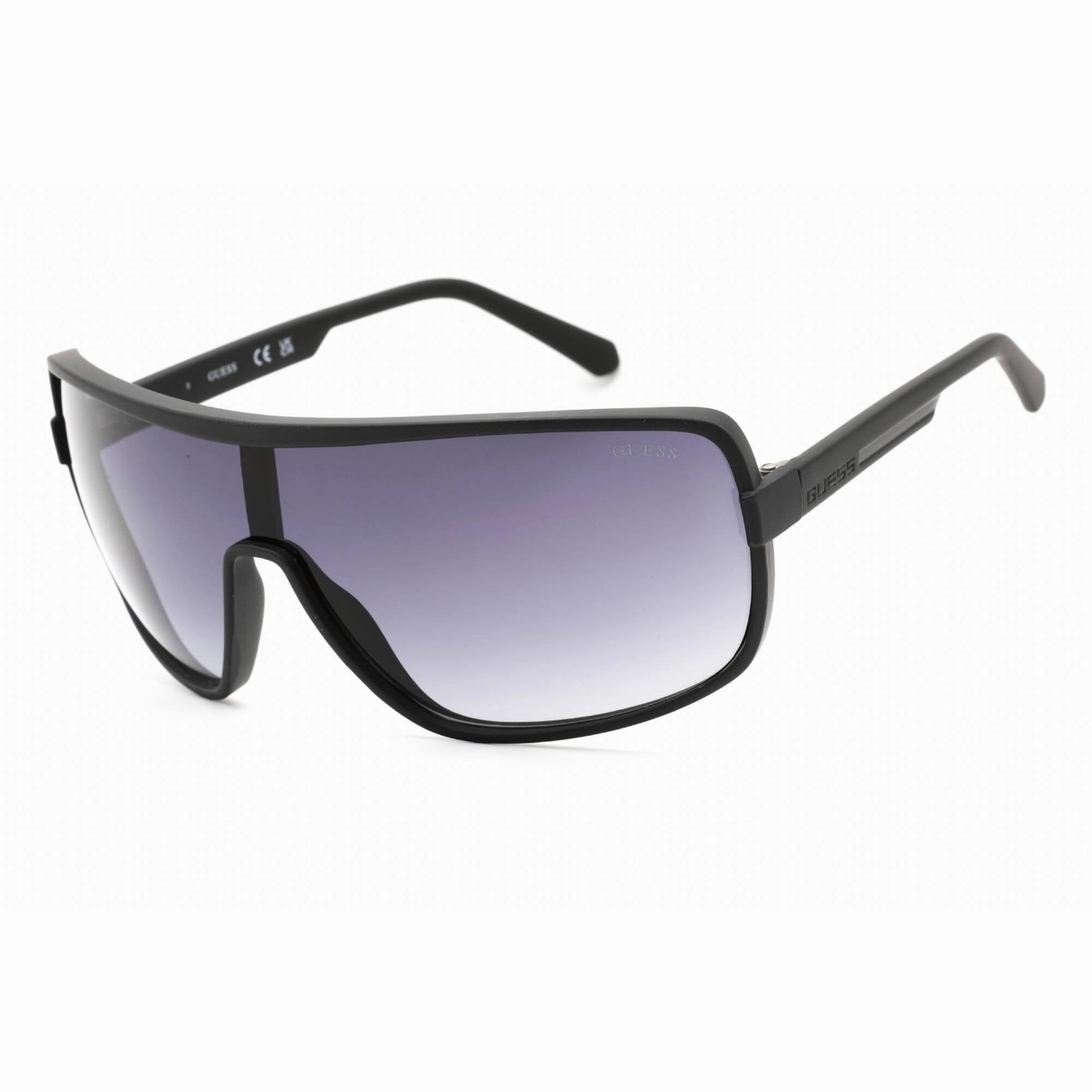 Guess Factory Men's Sunglasses - Matte Black Frame Gradient Smoke Lens | GF5073 02B