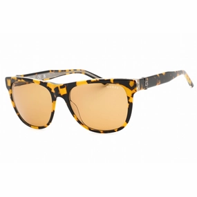 Guess Men's Sunglasses - Blonde Havana Cat Eye Plastic Full Rim Frame | GU00075 53E