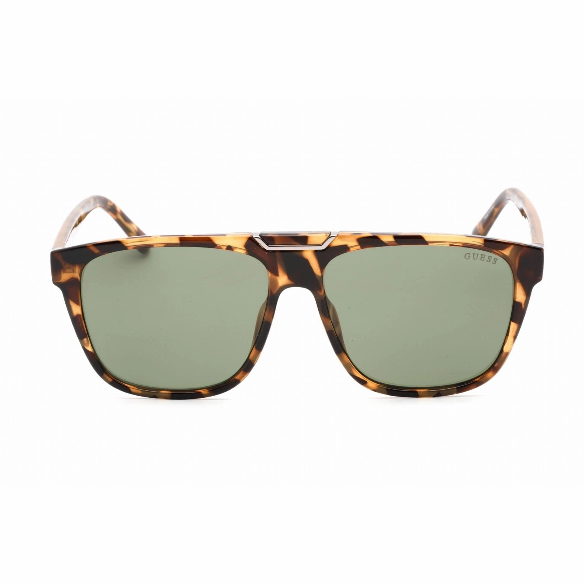 Guess Men's Sunglasses - Full Rim Blonde Havana Plastic Square Frame | GU00056 53N