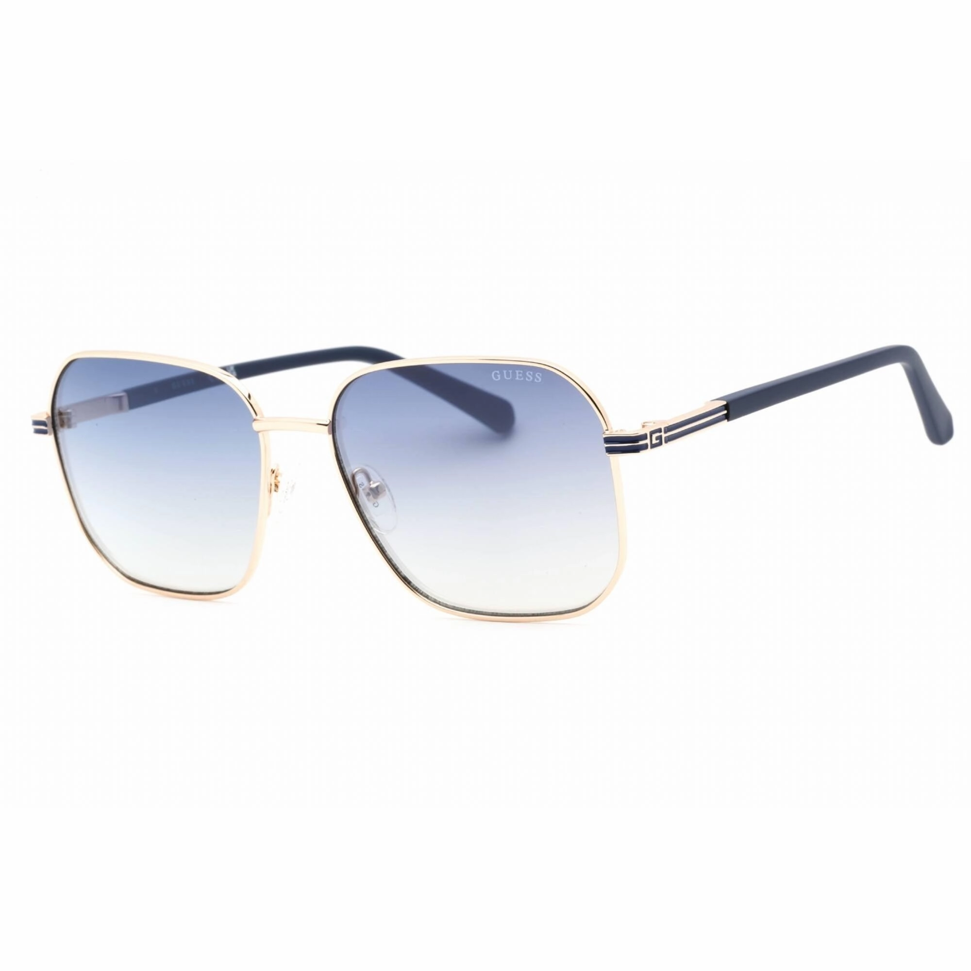 Guess Men's Sunglasses - Full Rim Gold Metal Rectangular Frame, 57 mm | GU00051 32W