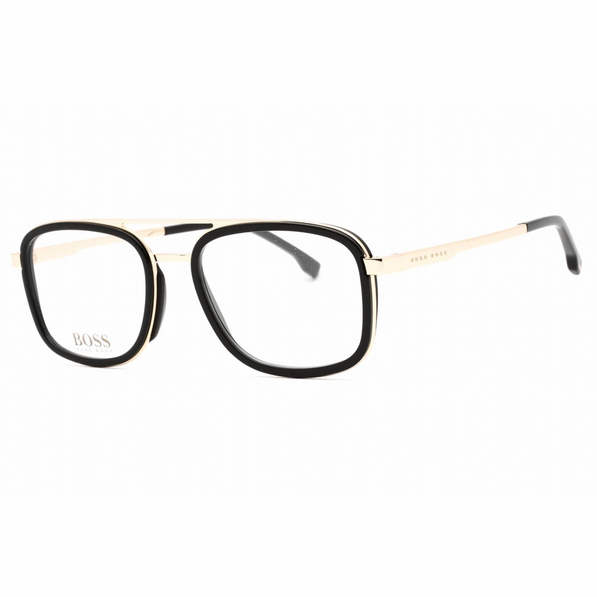 Hugo Boss Men's Eyeglasses - Black Gold Full Rim Square Frame | BOSS 1255 02M2 00