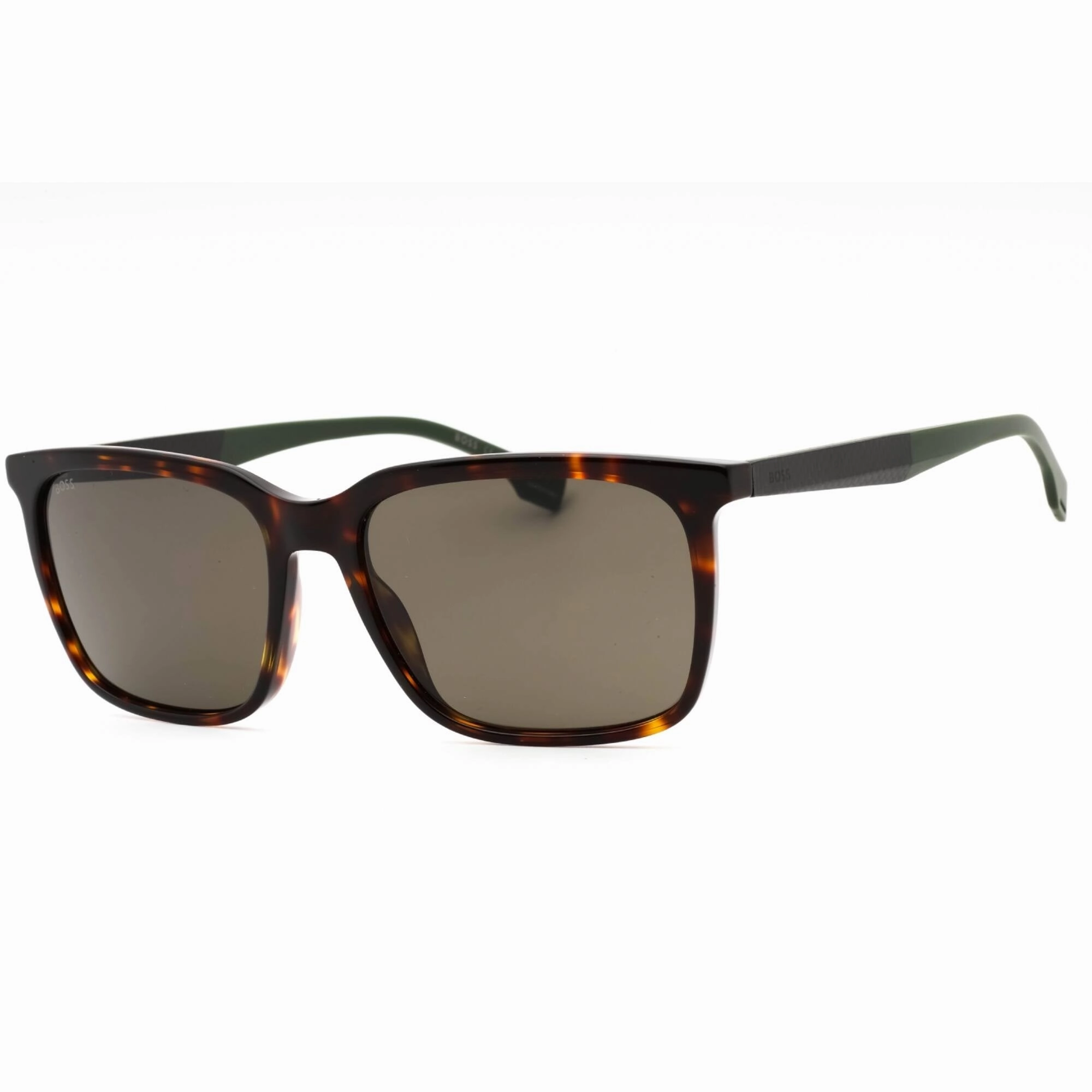 Hugo Boss Men's Sunglasses - Havana Green Plastic Square Frame | BOSS 1579/S 0PHW 2K
