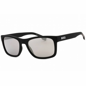 Hugo Boss Men's Sunglasses - Matte Black Plastic Full Rim Frame | BOSS 1569/S 0003 T4
