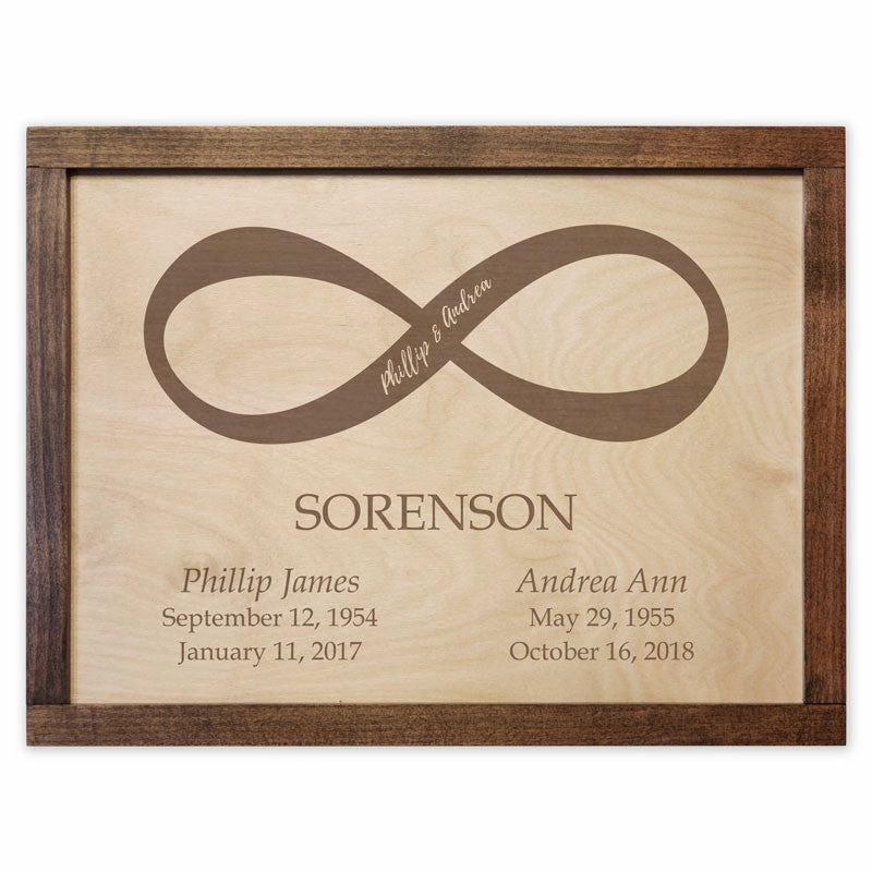 Infinity Companions Wall Mounted Wood Companion Urn Plaque