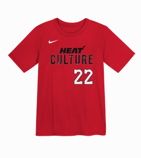 Jimmy Butler Nike HEAT Culture: Blood Red Name & Number Kids Tee