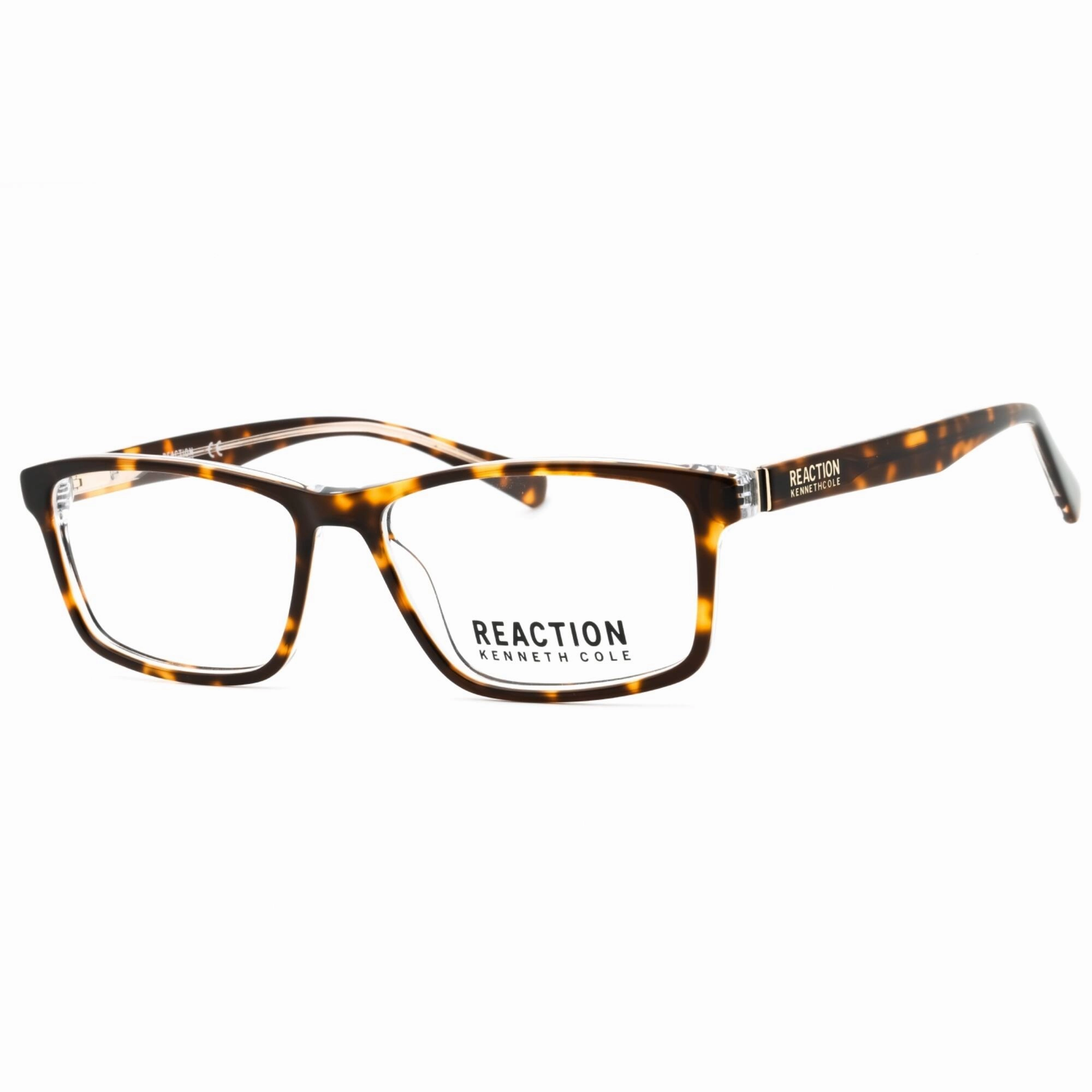 Kenneth Cole Reaction Men's Eyeglasses - Dark Havana Rectangular Frame | KC0886 052