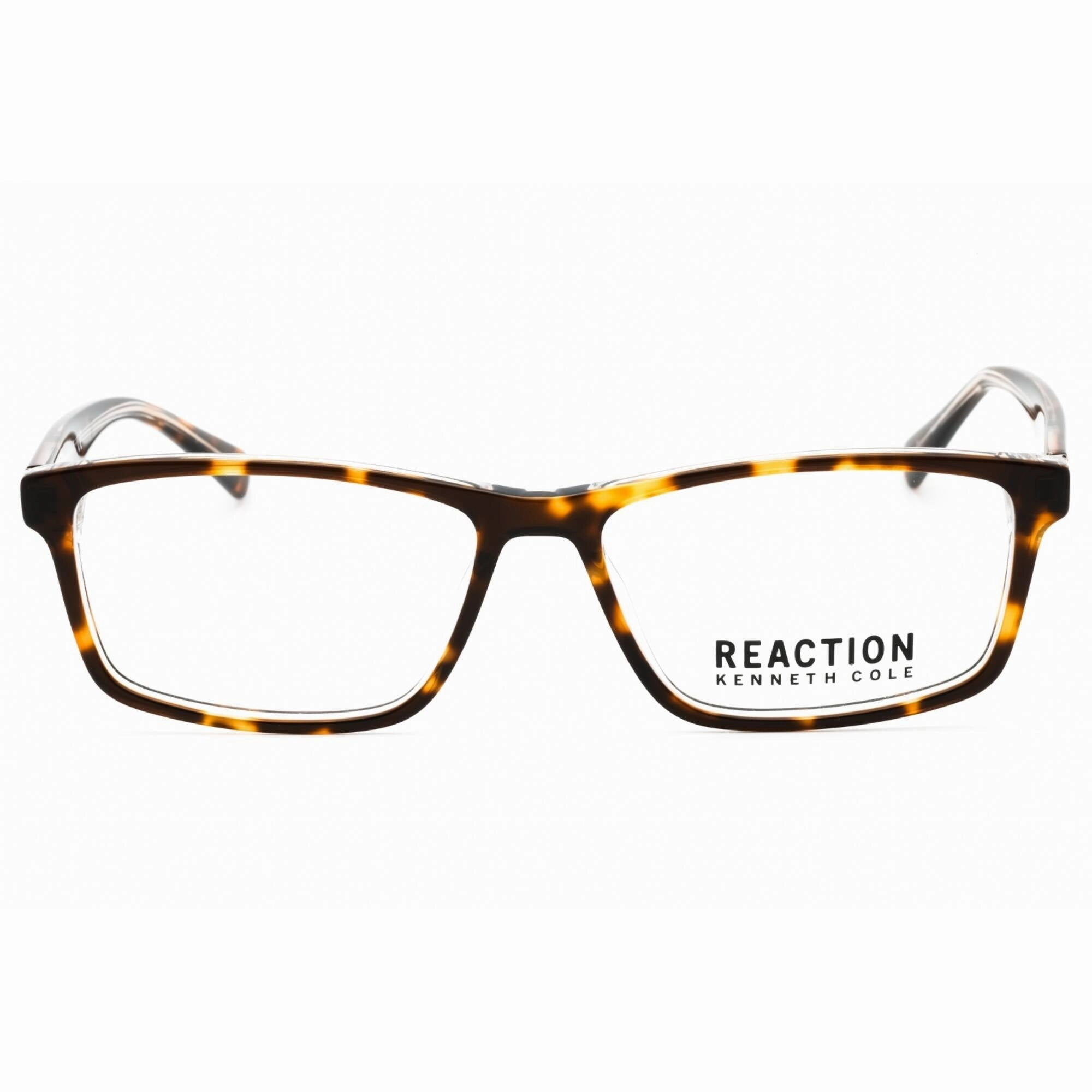 Kenneth Cole Reaction Men's Eyeglasses - Dark Havana Rectangular Frame | KC0886 052