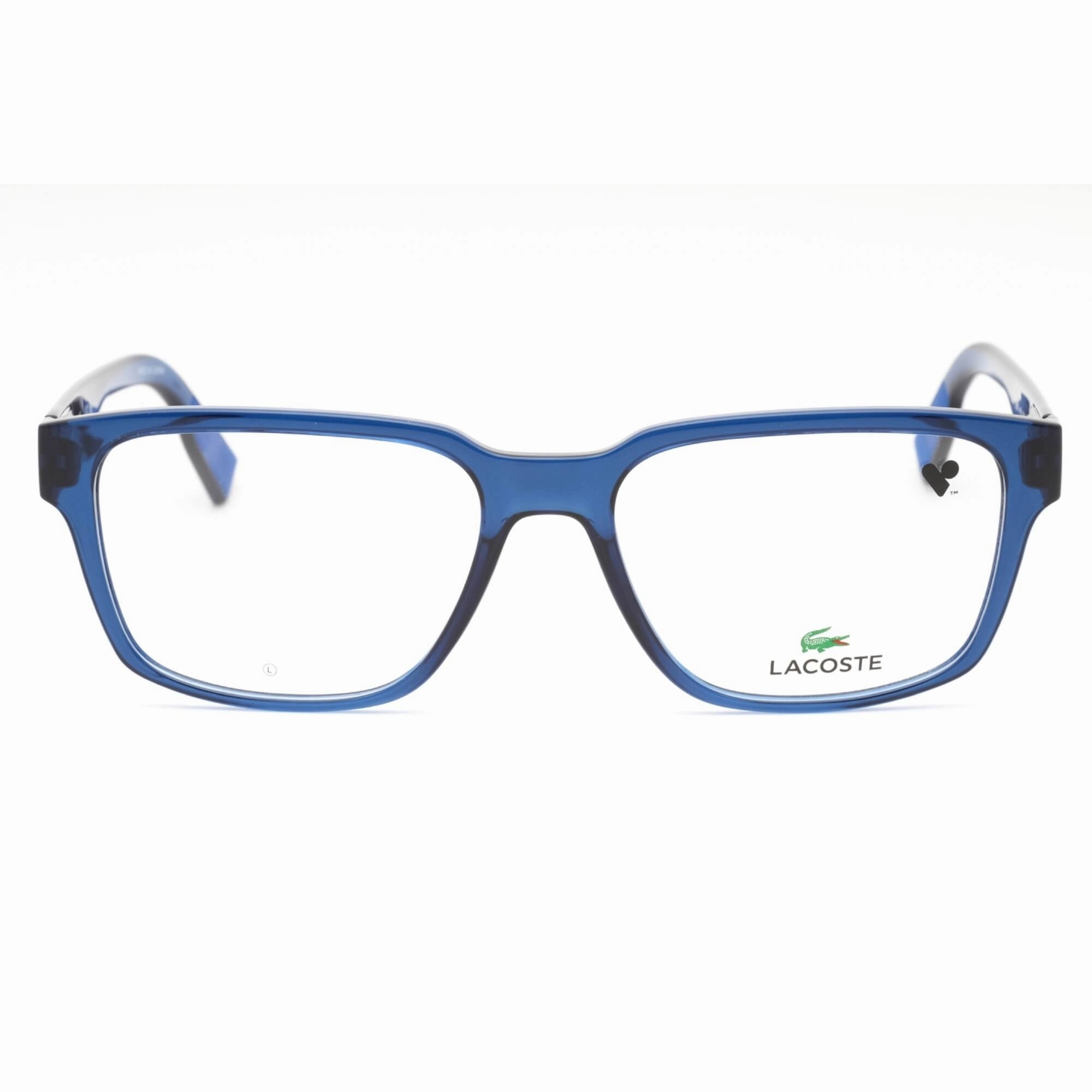 Lacoste Men's Eyeglasses - Blue Plastic Rectangular Shape Full Rim Frame | L2927 400