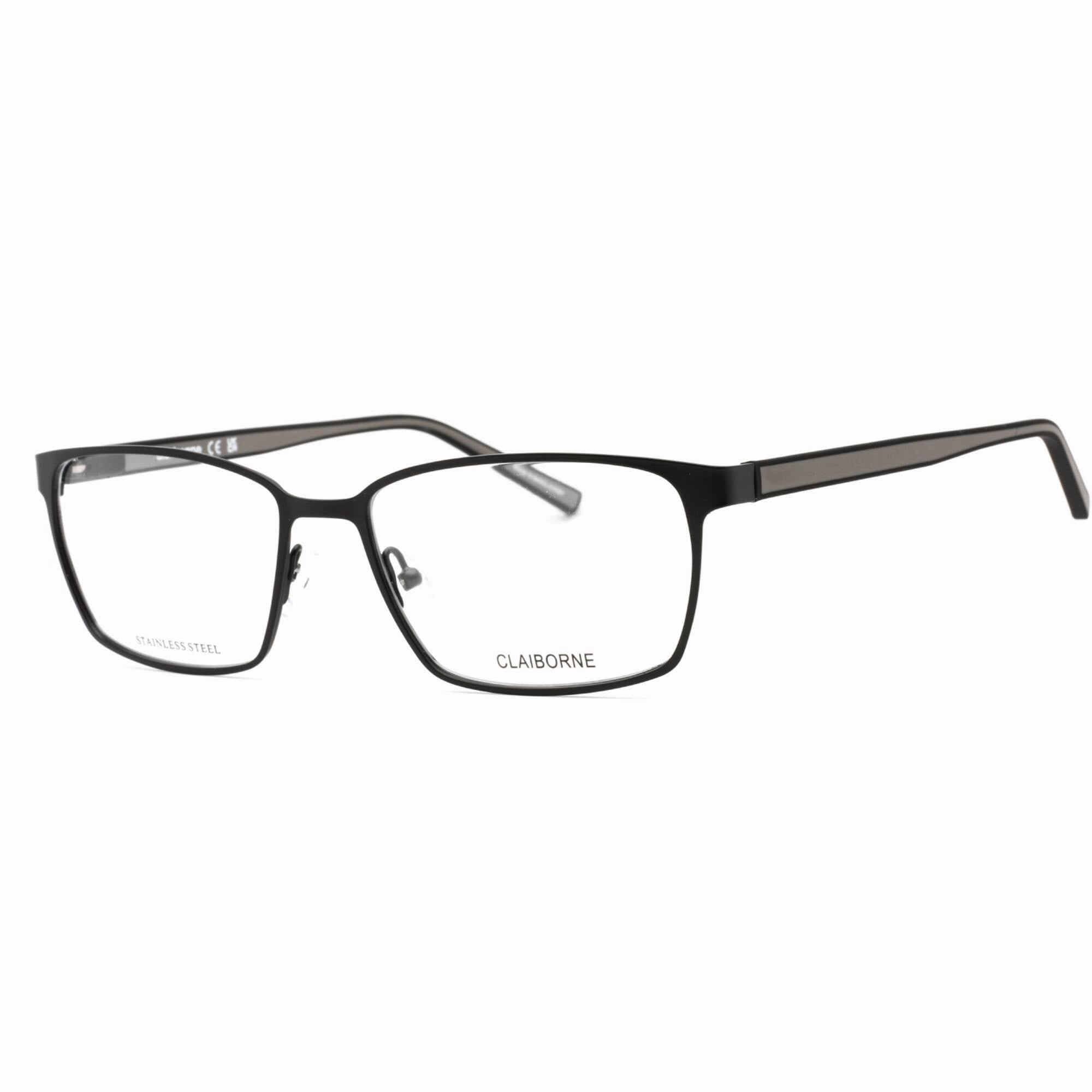 Liz Claiborne Men's Eyeglasses - Matte Black Metal Rectangular Frame | CB 272 003