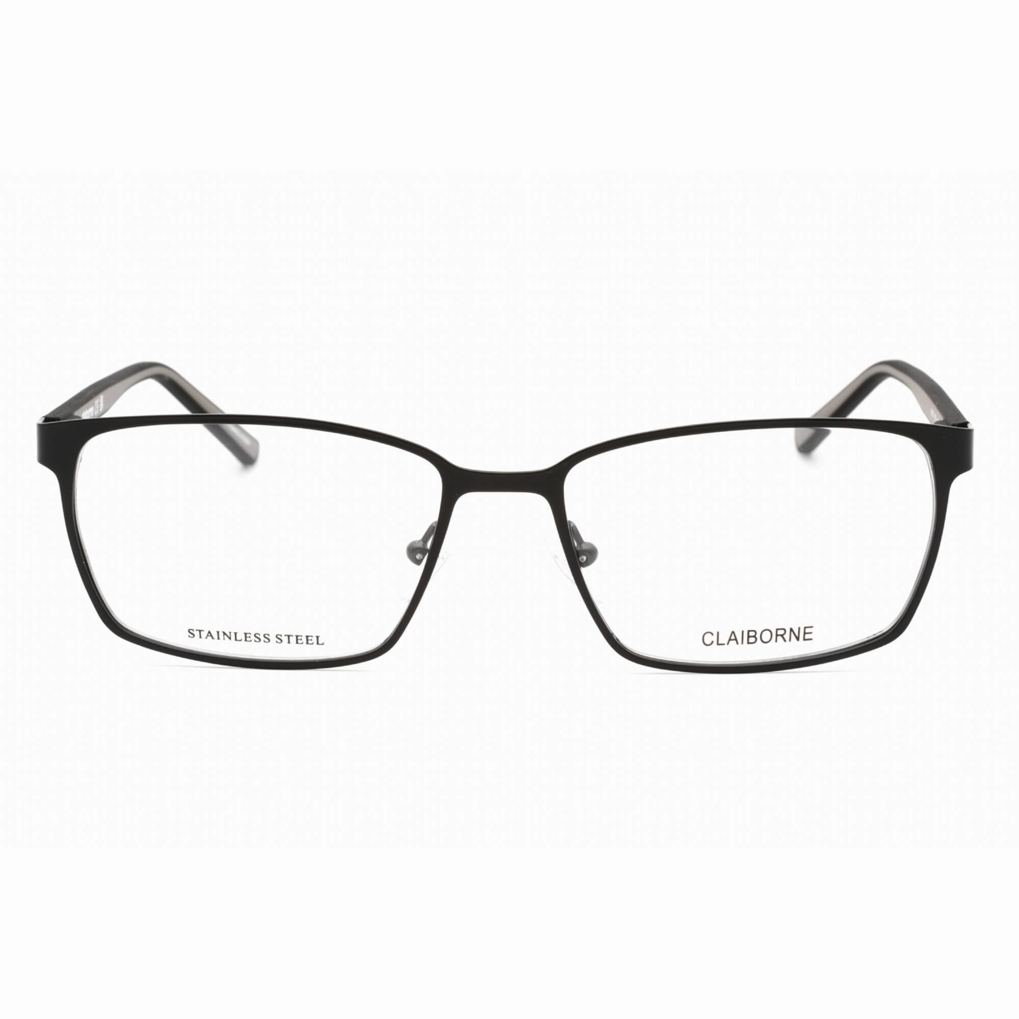 Liz Claiborne Men's Eyeglasses - Matte Black Metal Rectangular Frame | CB 272 003