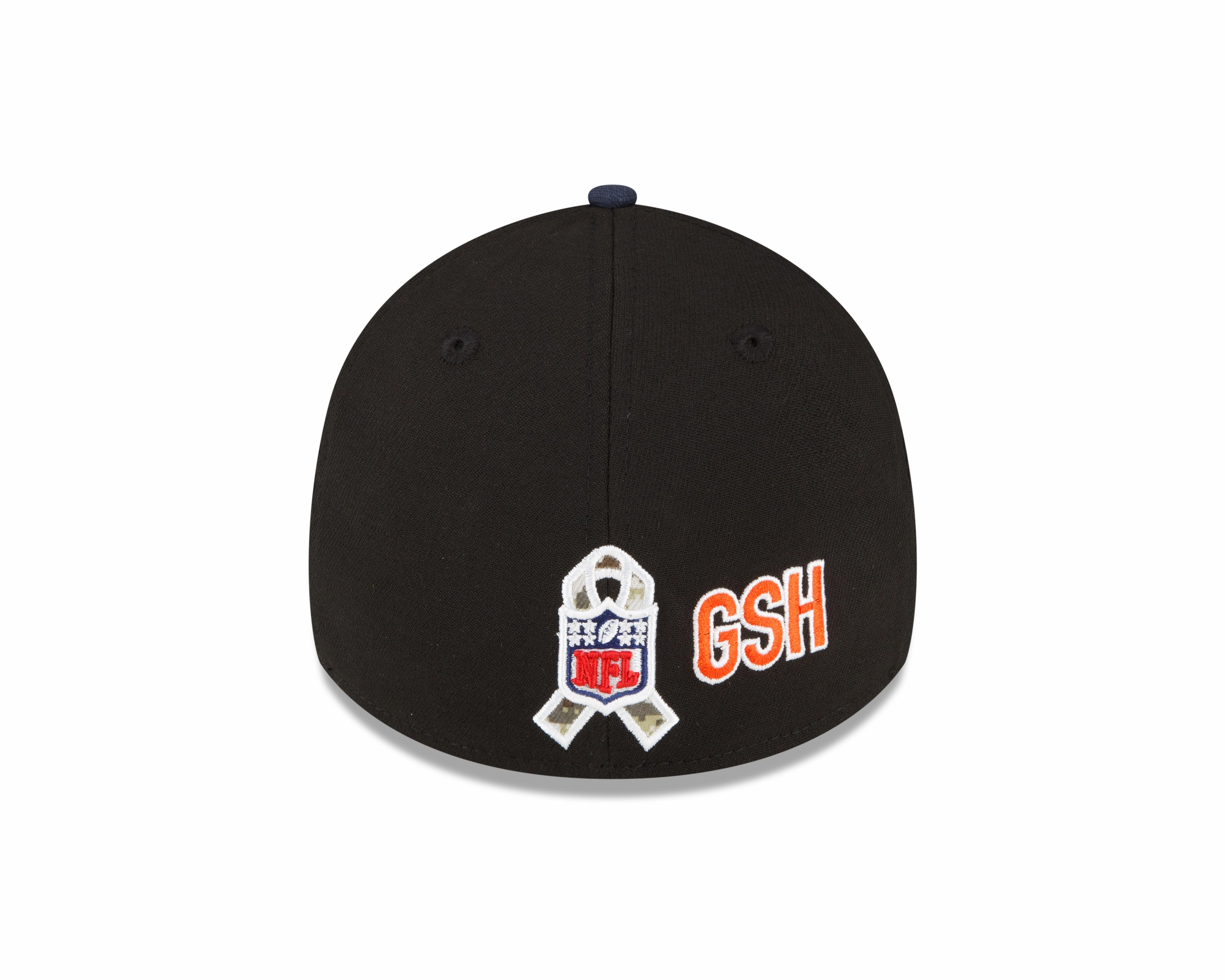 Men's Chicago Bears New Era Black 2022 Salute to Service Historic Logo 39THIRTY Flex Hat