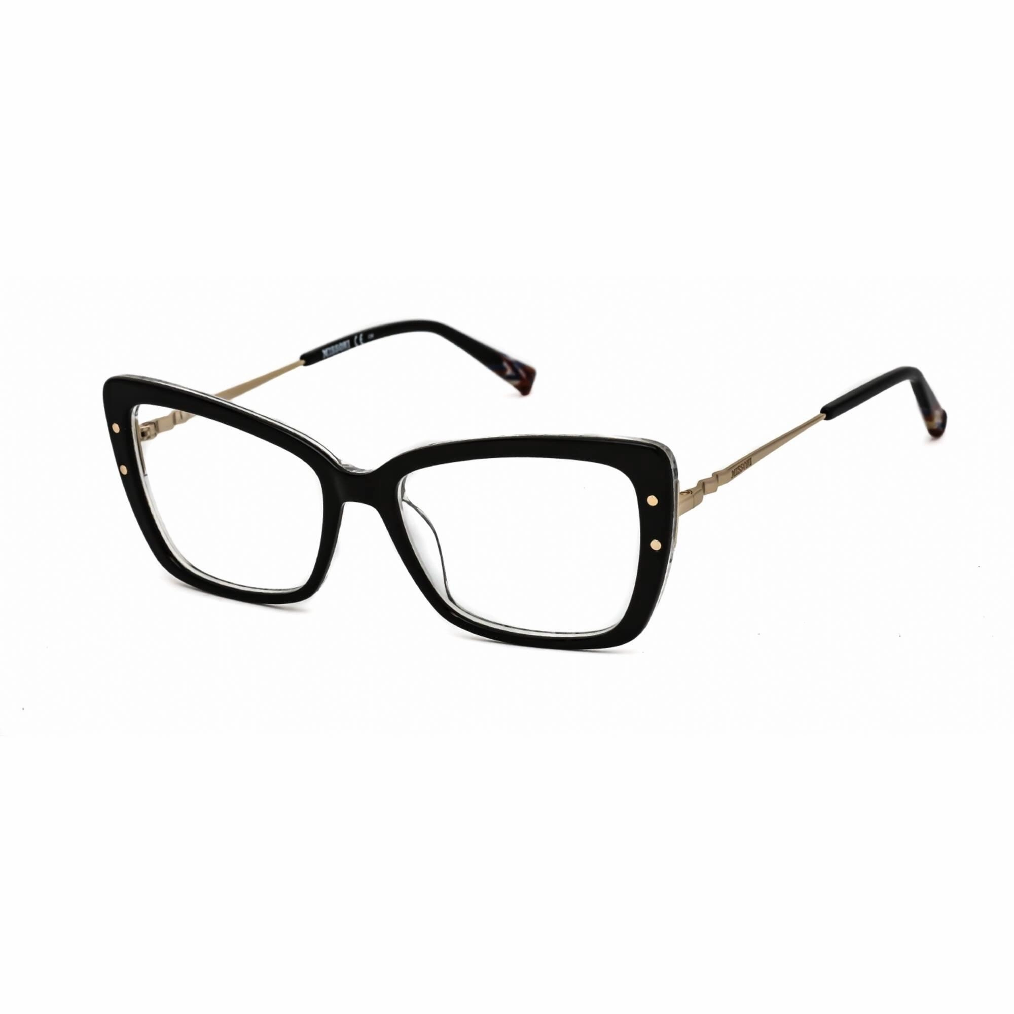 Missoni Men's Eyeglasses - Full Rim Black Plastic Aviator Shape Frame | MIS0028 807 00