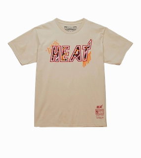 Mitchell & Ness Miami HEAT Game Day Pattern Tee