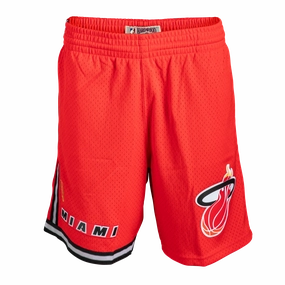Mitchell & Ness Miami HEAT Swingman Shorts Red