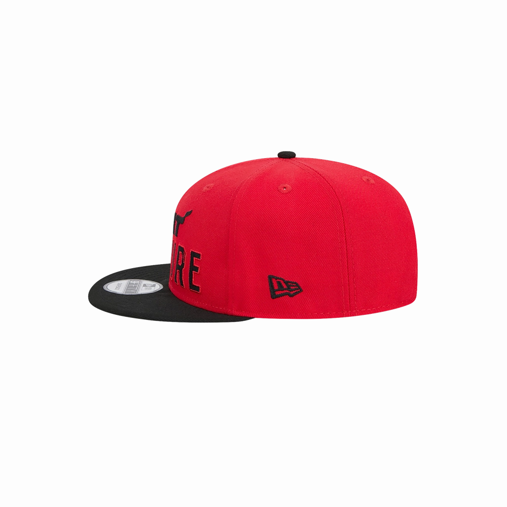New Era HEAT Culture: Blood Red Wordmark Snapback