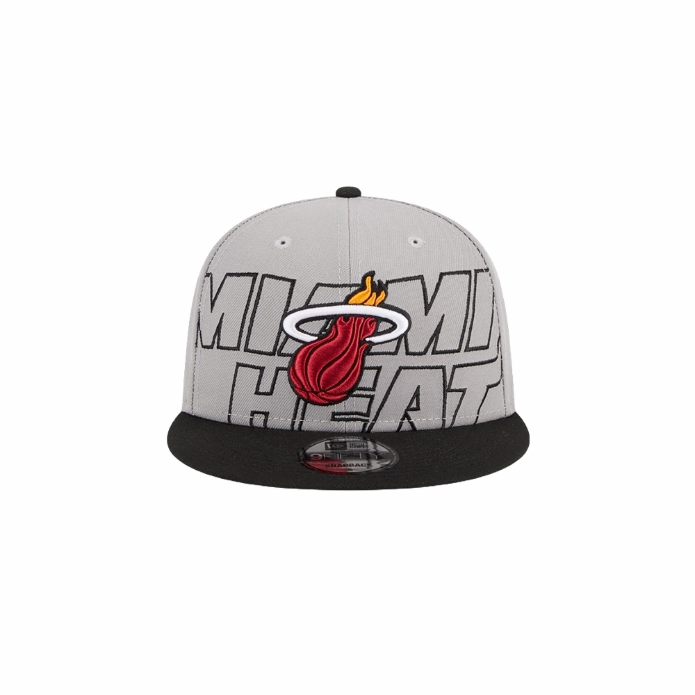 New Era Miami HEAT 2023 Draft Grey Snapback