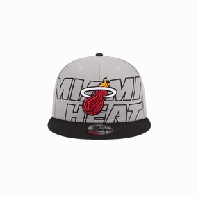 New Era Miami HEAT 2023 Draft Grey Snapback