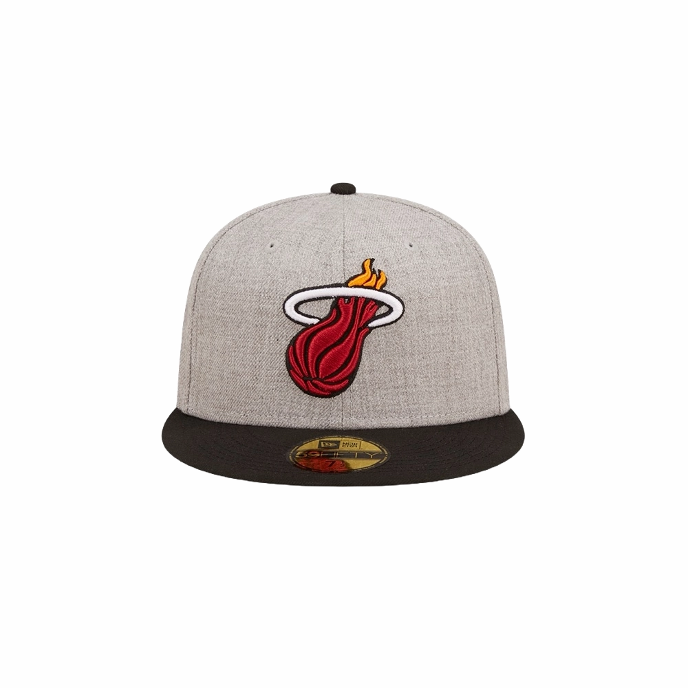 New Era Miami HEAT Heather Patch Fitted