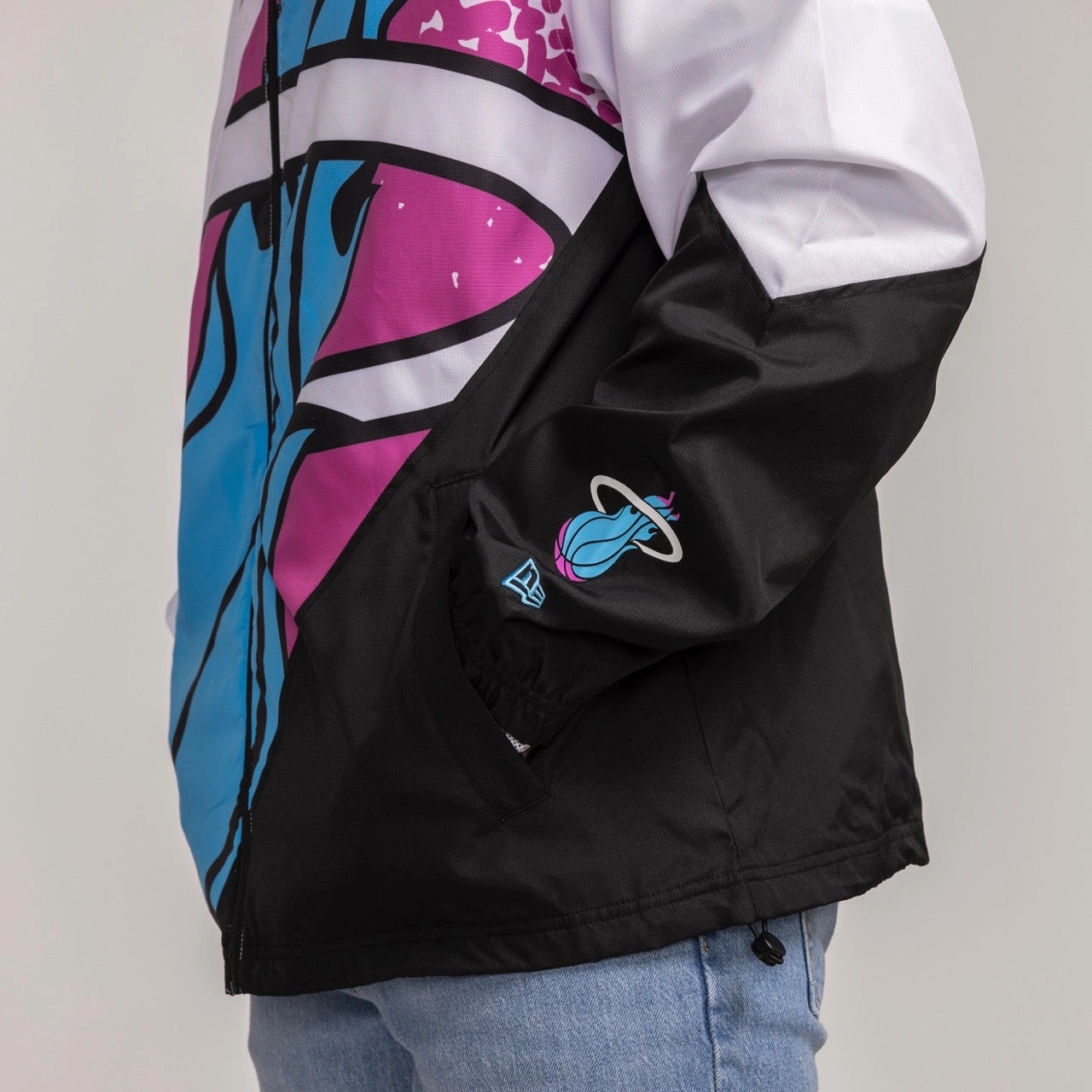 New Era Miami HEAT Original Vice Windbreaker Jacket