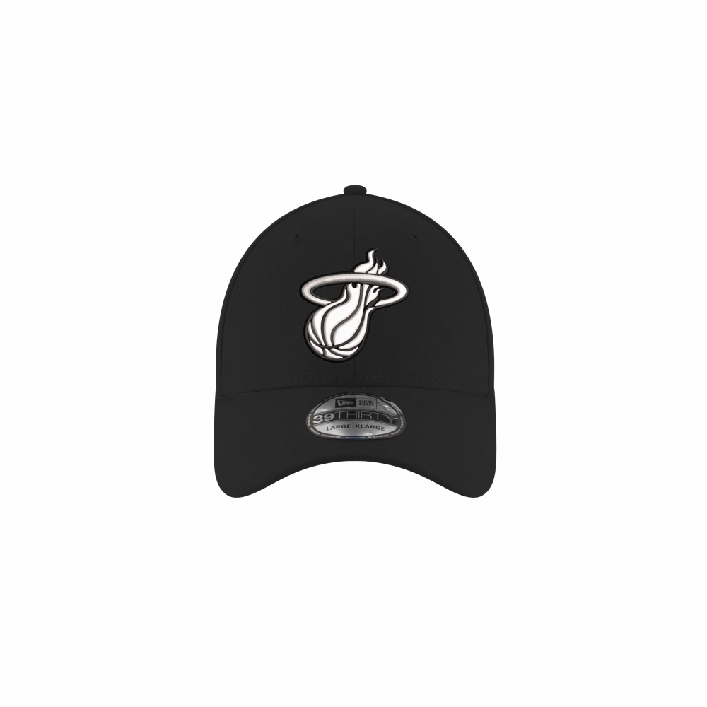 New Era Miami HEAT White Logo Flex Fit Hat