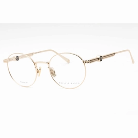 Philipp Plein Men's Eyeglasses - Shiny Rose Gold Metal Round Frame | VPP061M 0300