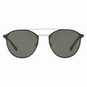Prada Men's Sunglasses - Black Full Rim Frame Green Lens | PRADA 0PR62TS 1BO5X154