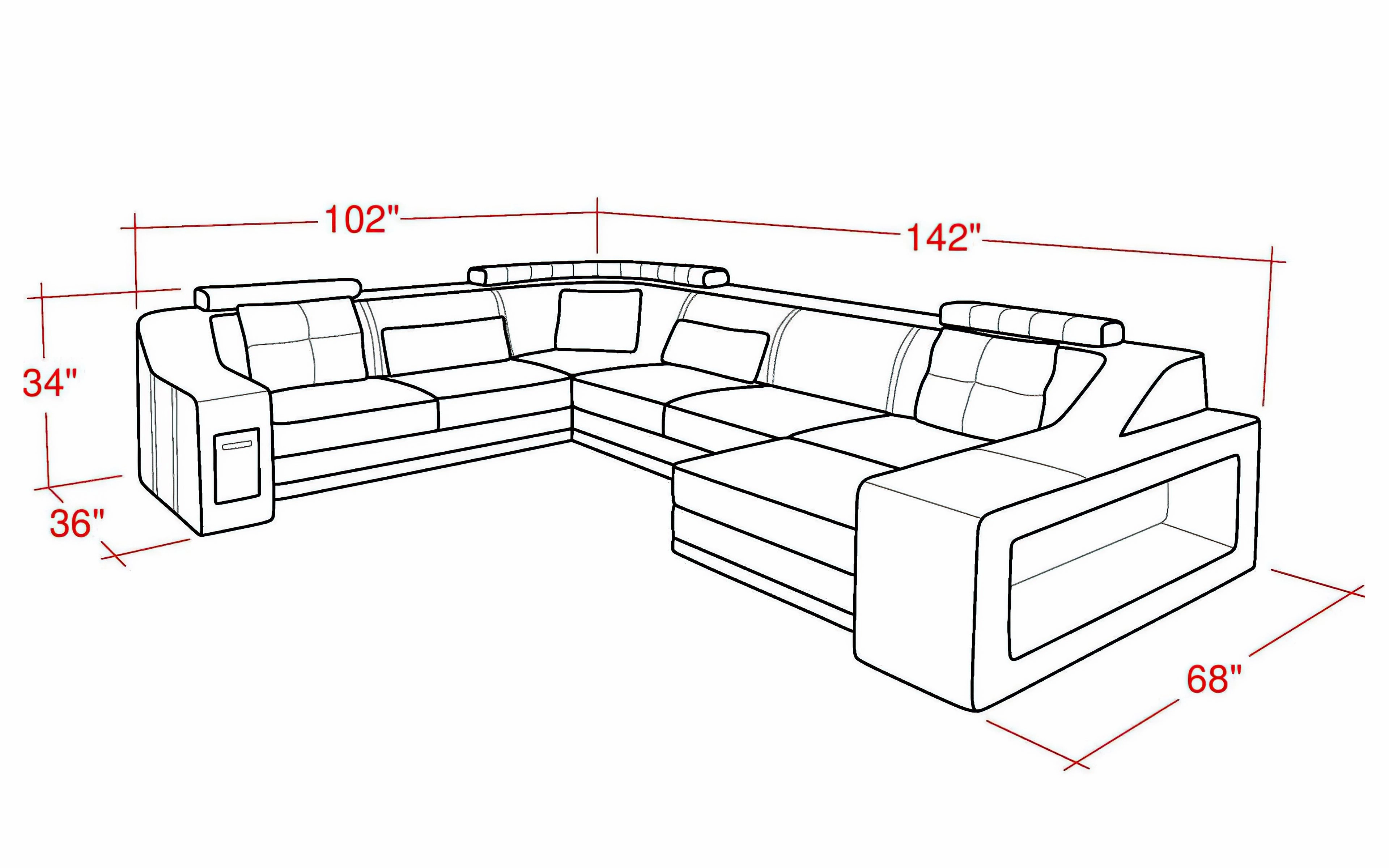 Sokol Modern Sectional with Storage