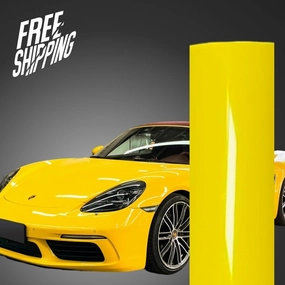 Super Gloss Corn Yellow Vinyl Wrap